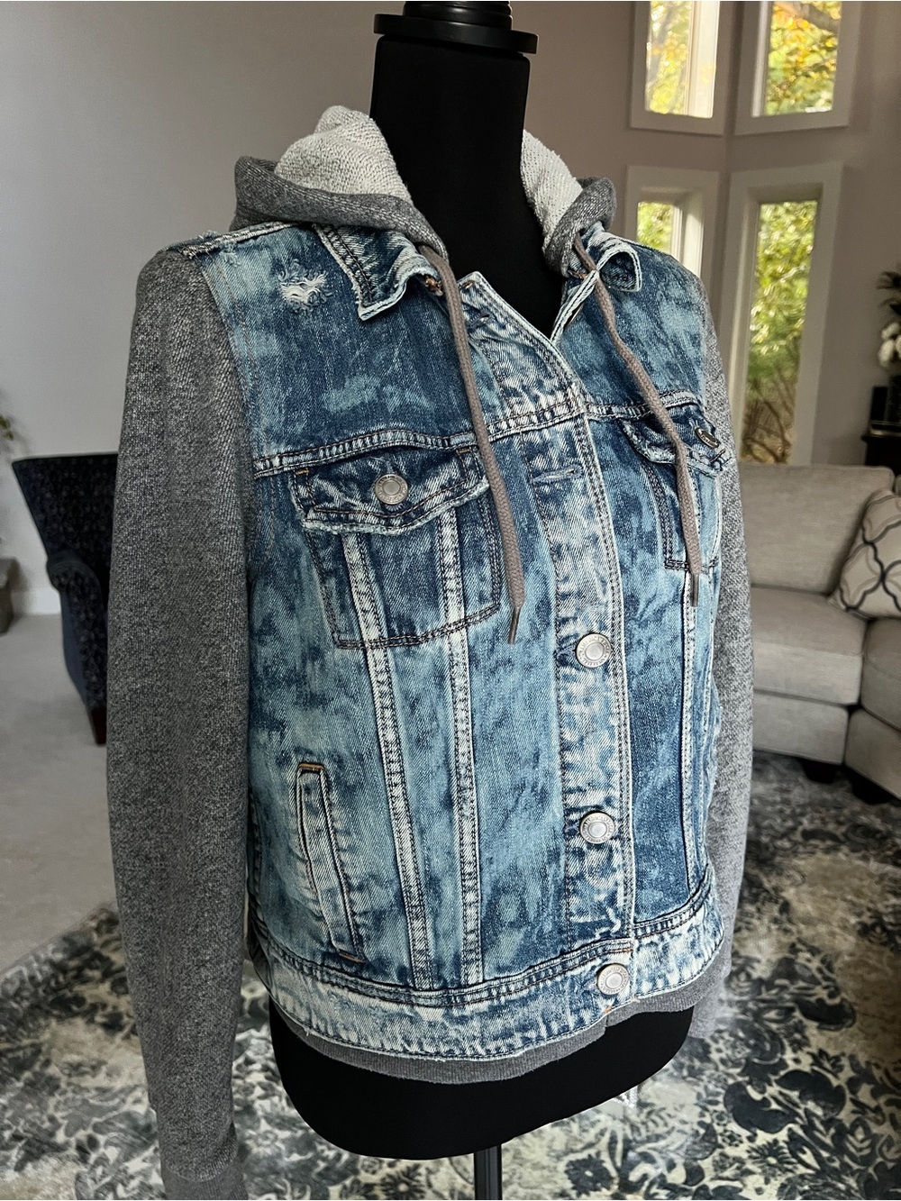 American Eagle Outfitters Tie Dye Hooded Jacket/Sweatshirt - Picture 5 of 10